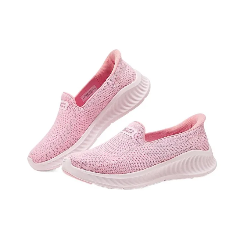 Skechers WOMEN'S GO WALK Breathable Low Top Casual Shoes Women's Light Pink-1
