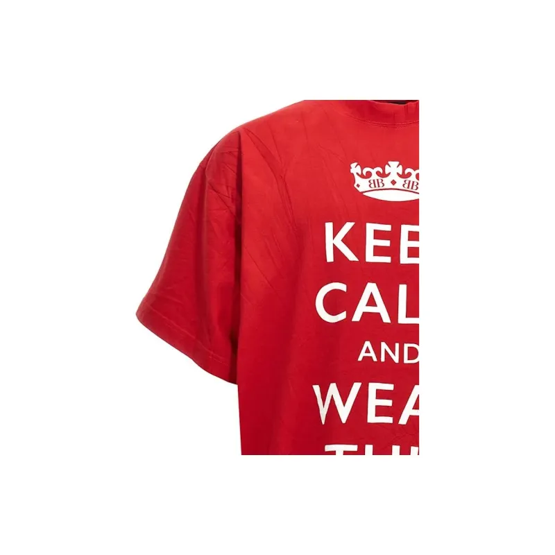 Balenciaga Logo Printed Crewneck T Shirt-9