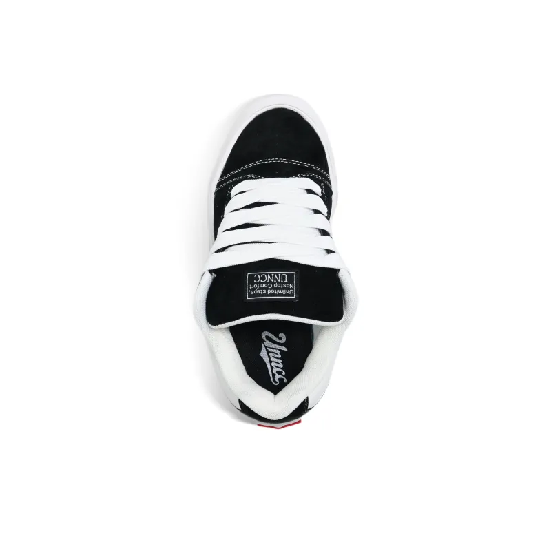 UNNCC Coverage Anti Slip And Wear Resistant Low Top Skateboard Shoes Unisex Black-3