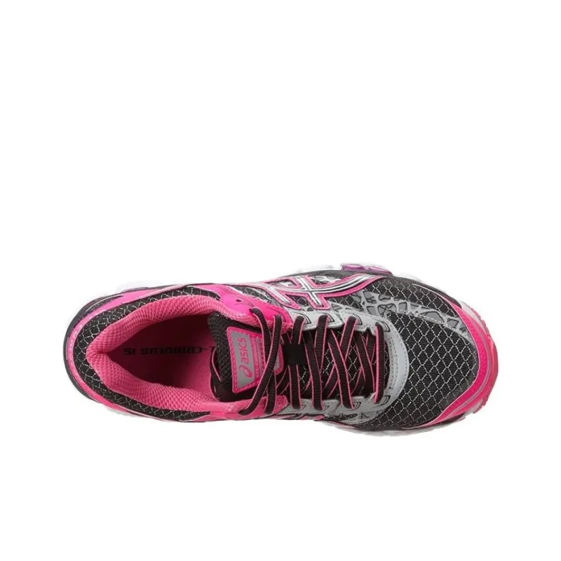 Asics Gel Cumulus 15 Anti Slip Wear Resistant Low Top Running Shoes Women's Black Pink-3