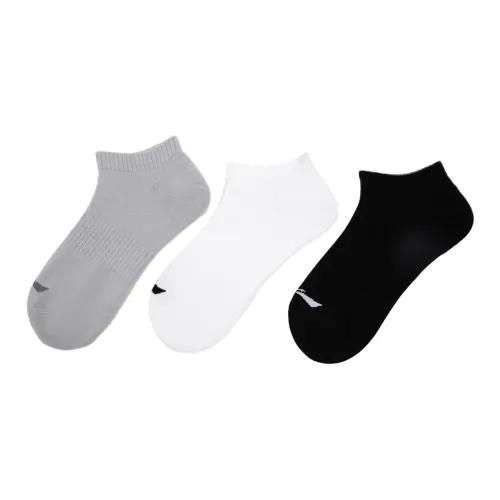 LiNing Sports Life Collection Ankle Socks Unisex 3 Pack