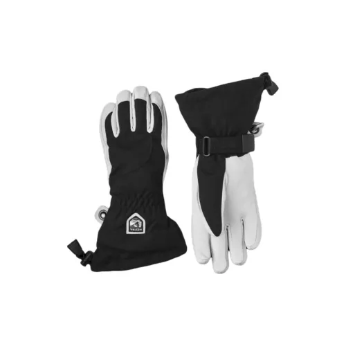 HESTRA Goat Leather Sports Gloves Women's Black/Gray White