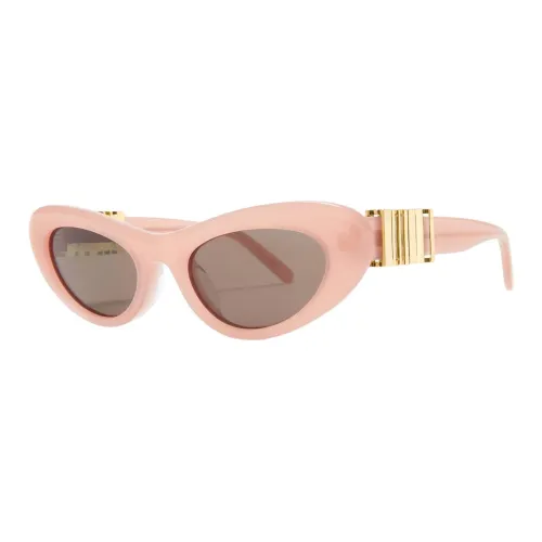 LOEWE Acetate Metal Irregular Shape Sunglasses Women's Pink