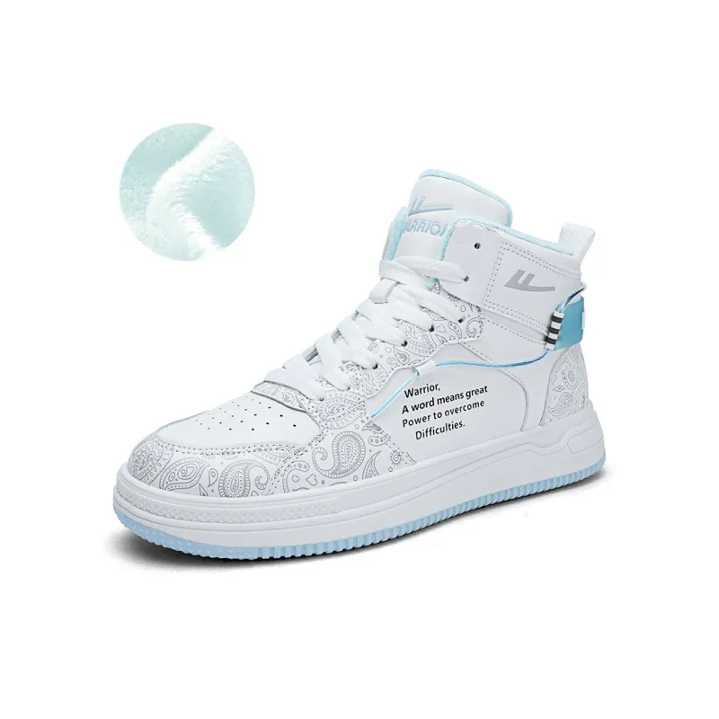 WARRIOR Skateboard Shoes Unisex High Top Gray/Blue-9