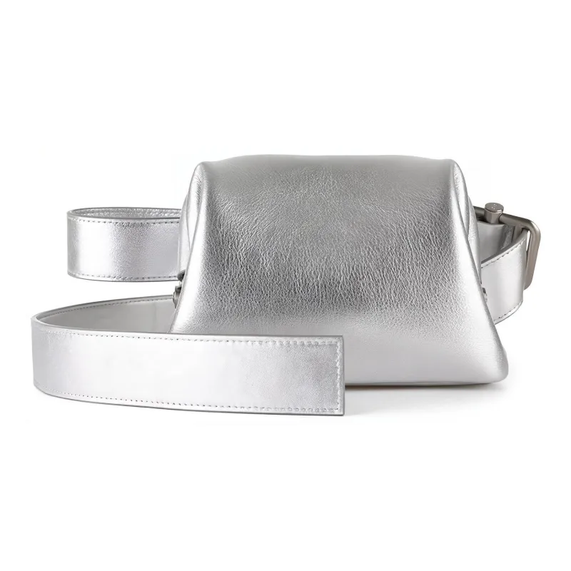 OSOI Cow Leather Shoulder Bag Crossbody Bag Regular Women's Silver-0