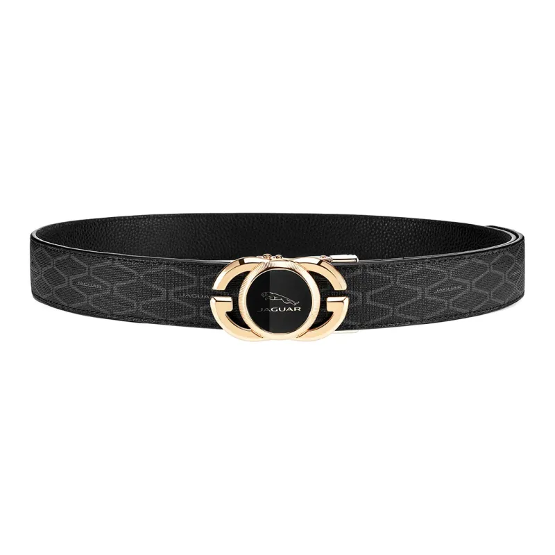JAGUAR Pvc Leather Belts Men's Gold Width  3.5cm-2