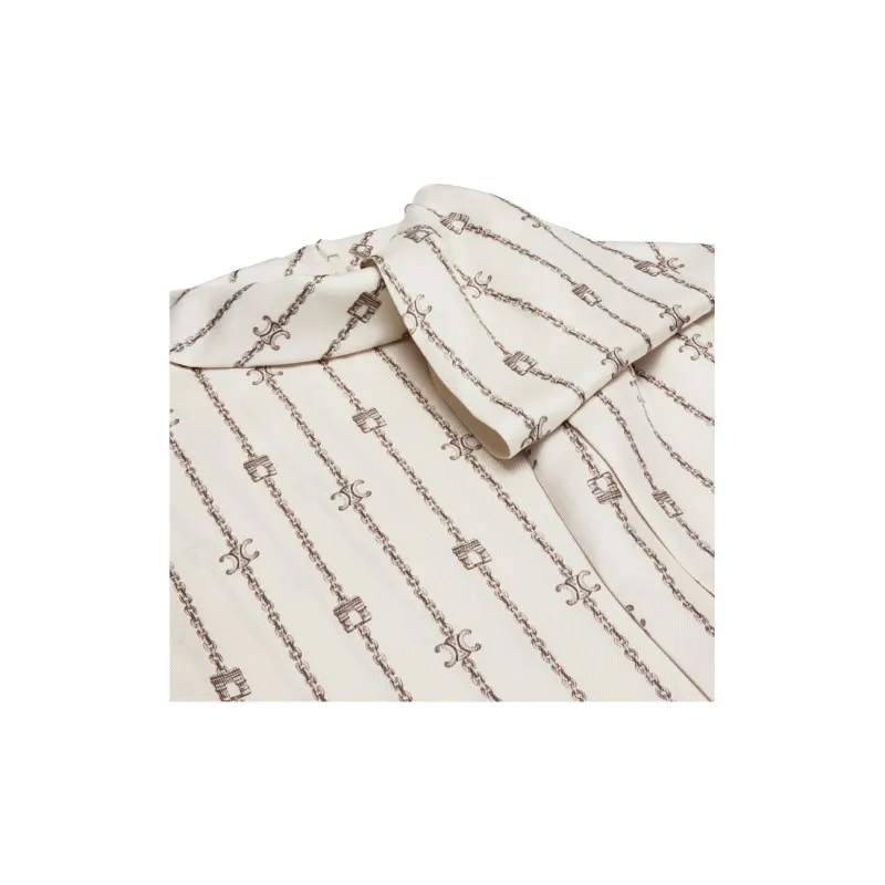 CELINE Lavalliere Bow Detailed Blouse-6