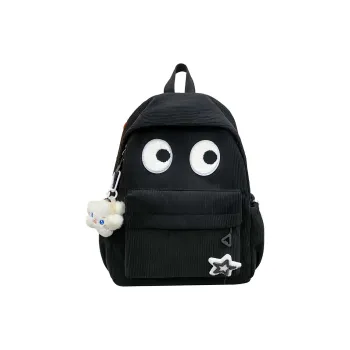 BRABOSTON Nylon Backpack Unisex Black/Pink/Violet/Light Green/Yellow