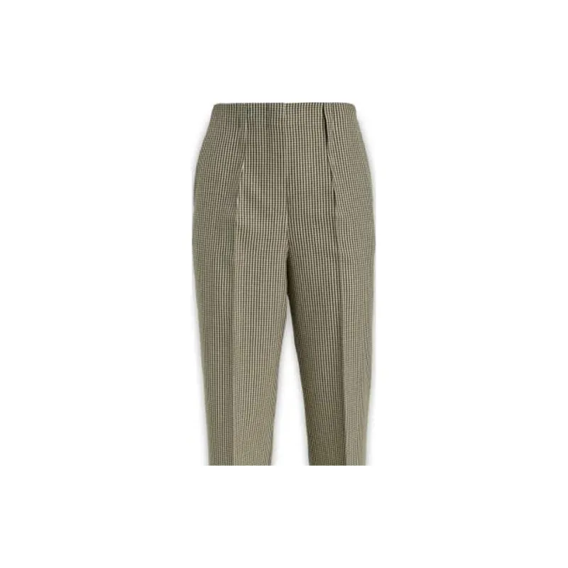 FENDI FW22 Casual Pants Women's Beige Yellow-4