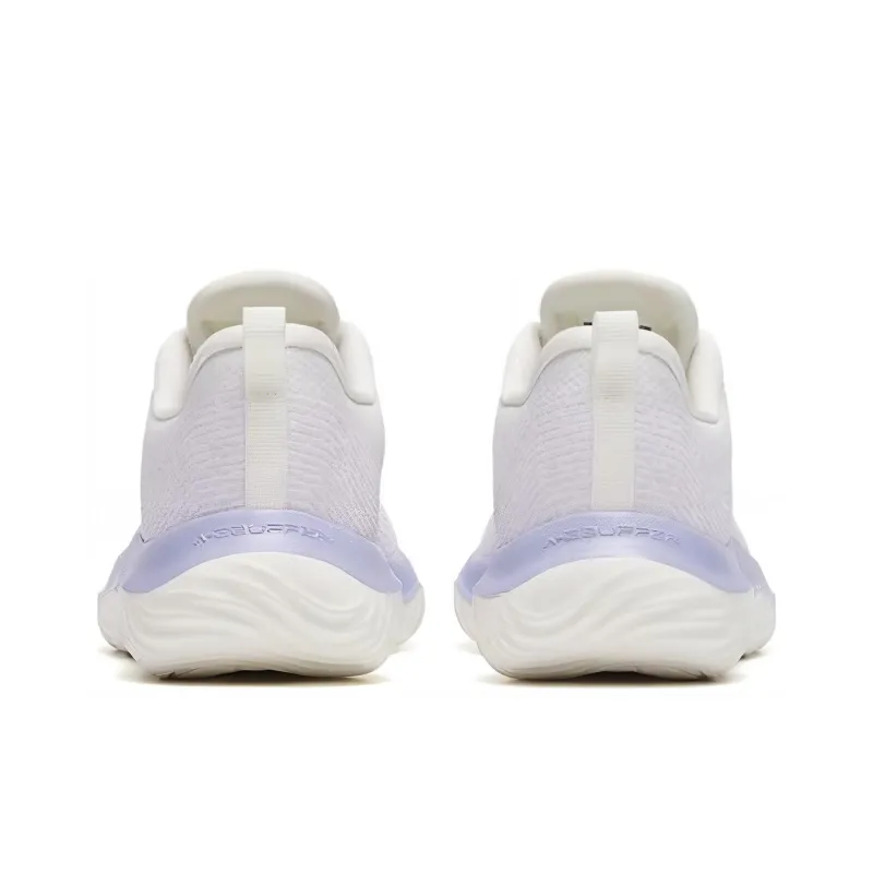 Anta Shenxi Cushioning Anti Slip And Wear Resistant Low Top Training Shoes Women's White Purple-3