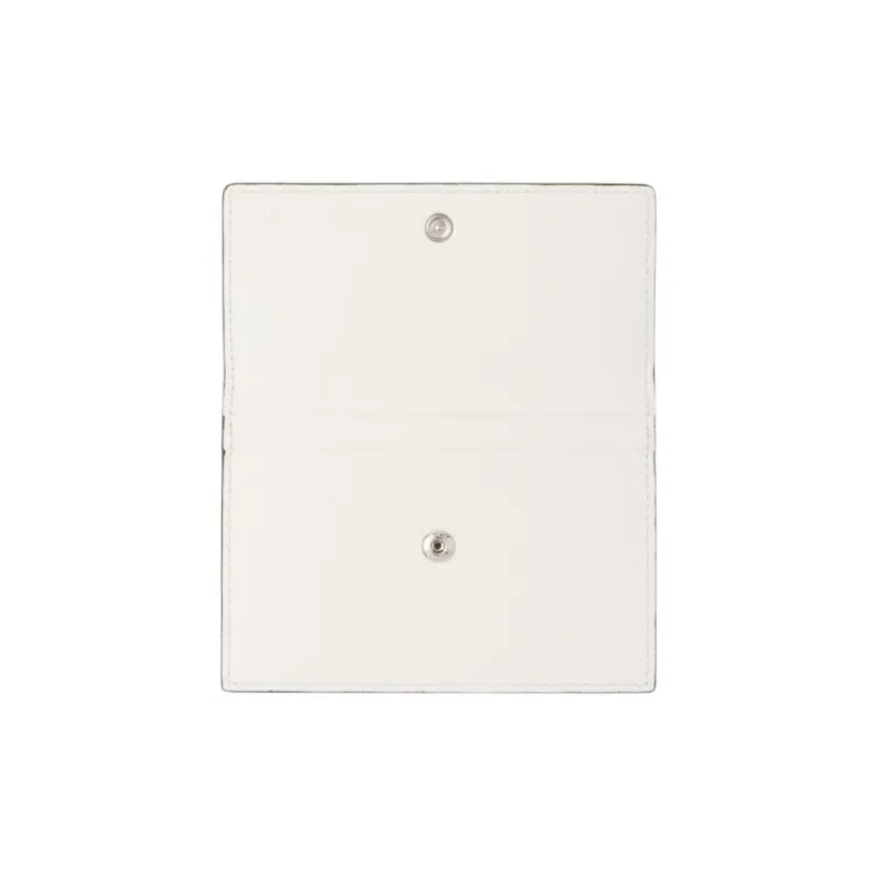 PRADA Saffiano Leather Wallet Men's White-3