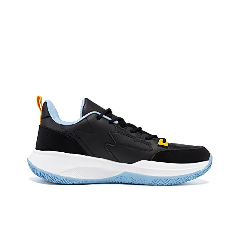 361° Cushioning Wear-Resistant Low-Top Basketball Shoes Men's Black Blue-1