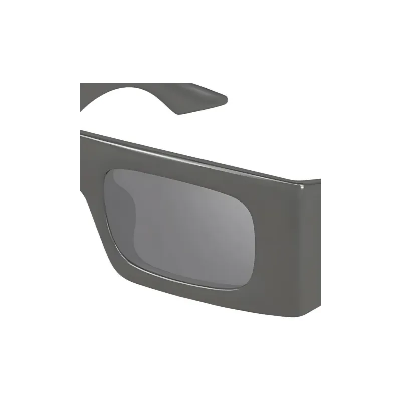 GUCCI Injection Molded Plastic Rectangular Sunglasses Women's Gray-2