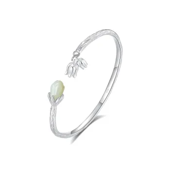 Otoshi S999 Fine Silver Bangles Women's Bestie/Couple Love Saint Birthday Anniversary Confession Gift