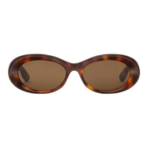 GUCCI Tortoiseshell Oval frame Sunglasses