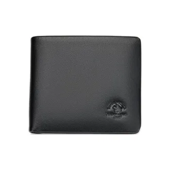 SANTA BARBARA POLO & RACQUET CLUB Cow Leather Wallet Men's Black