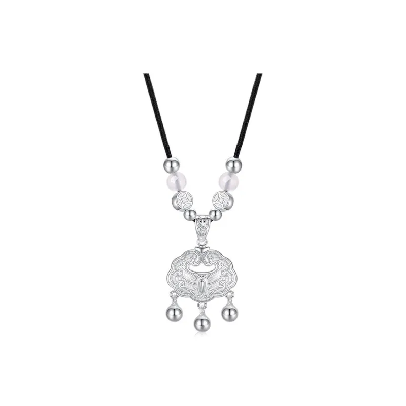 CHAOHONGJI S999 Fine Silver Necklaces Women's-0