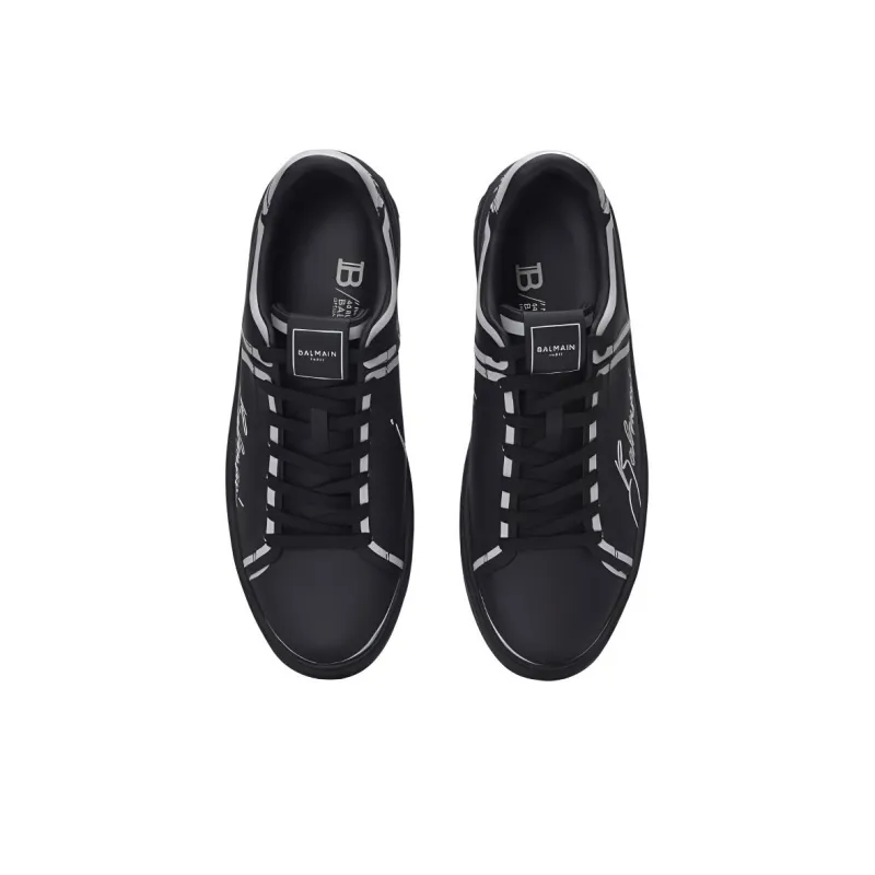 BALMAIN B Court Lace Up Sneakers-5