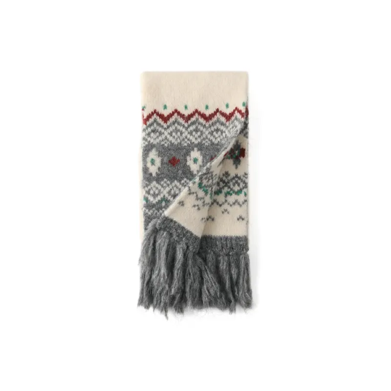FREE RABBITⅡ Fall And Winter Thickened Warm Cold Resistant Atmosphere Scarf Unisex-3