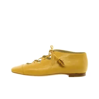 INES DE LA FRESSANGE Richelieu Casual Single Shoes Women's Yellow