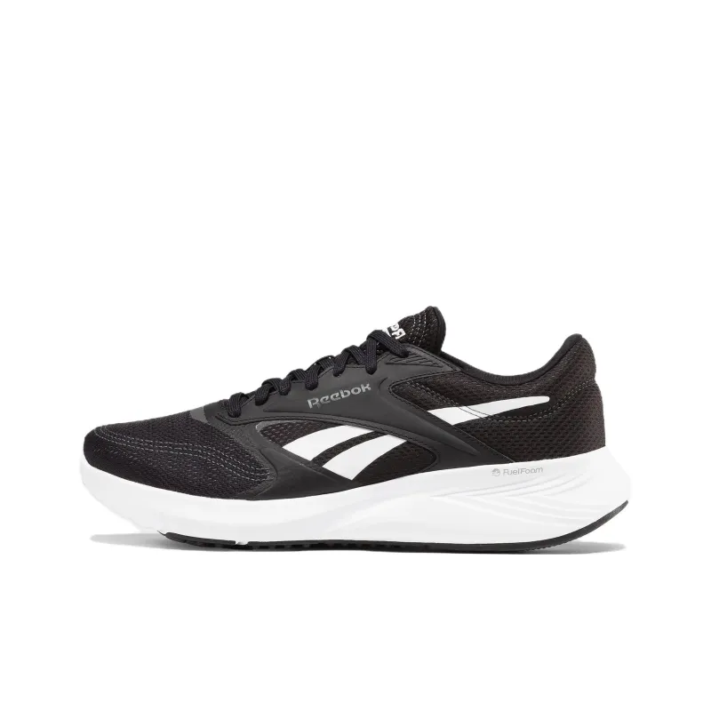 Reebok Anti Slip Wear Resistant Low Top Casual Running Shoes Unisex Black White-0