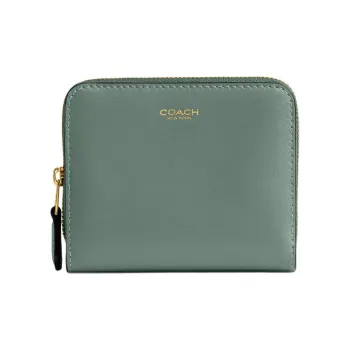 COACH Calfskin Wallet Mini Women's Sage