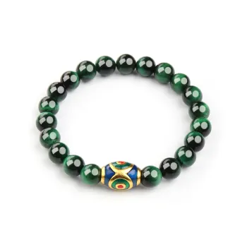 EADDA JEWELRY Tiger's Eye Stone Jade Bracelets Unisex