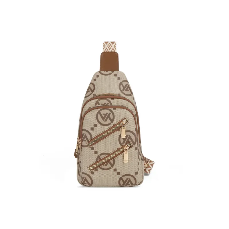 Yalu PU One Shoulder Crossbody Bag, Sling Bag Tubas Women's Khaki/Blue/Coffee-16