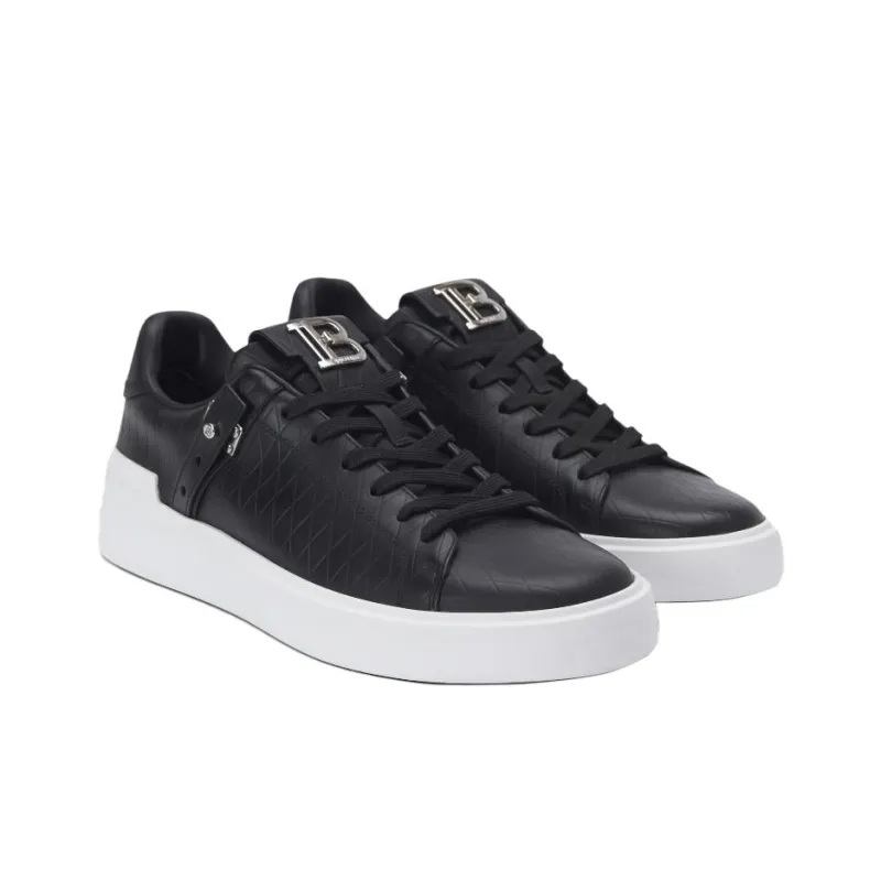 BALMAIN Embossed B Court B Buzz Trainers-2