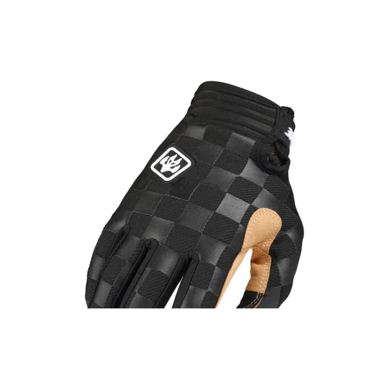GXT Riding Equipment Cycling Glove Unisex Microfiber Fabric Black White-2