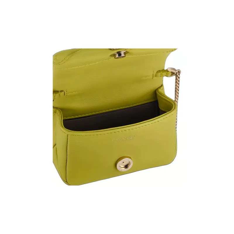 BVLGARI Serpenti Cabochon Calfskin Shoulder Bag, Crossbody Bag Mini Women's Green-4