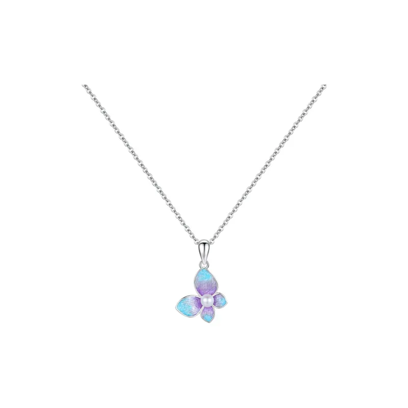 Heart Grass S925 Silver Necklaces Women's-0