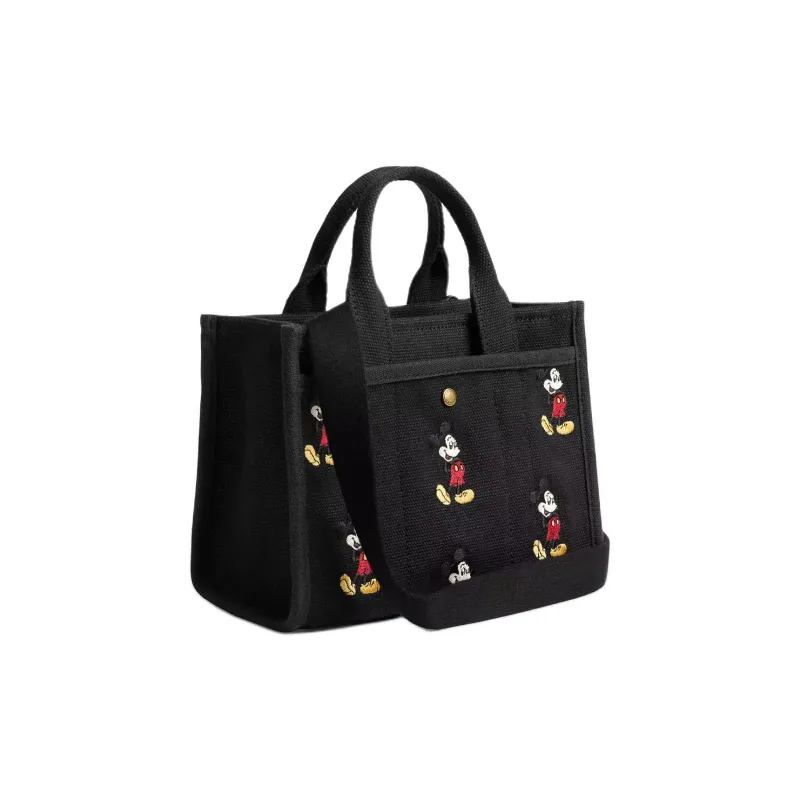 COACH Disney Collaboration Canvas Bag Tote Bag Shopping Bag Shoulder Bag Crossbody Bag Handbag Small Size Women's Black-1