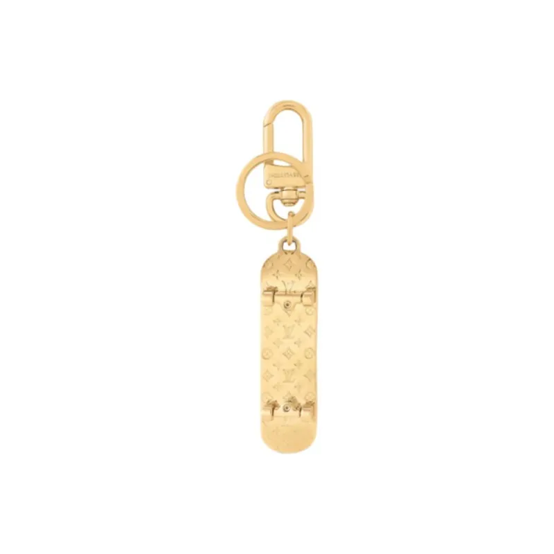 LOUIS VUITTON Metal Keychains Men's Gold-1