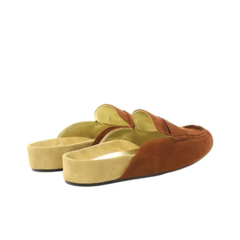 INES DE LA FRESSANGE Closed Toe Slippers Women's Brown-3