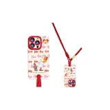 (Antique White) Red Long Lanyard-Big Smile Girl