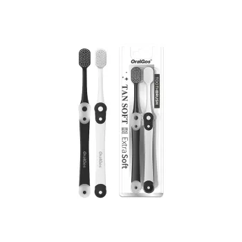BANNER Wide Head Soft Hair Gum Protection Toothbrushes Whitening Teeth Fresh Breath 2 Pcs Pack