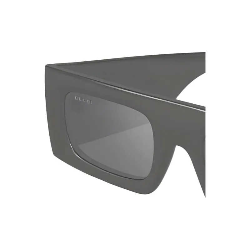 GUCCI Injection Molded Plastic Rectangular Sunglasses Women's Gray-1