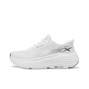 Skechers WOMEN'S GO Series Wear Resistant Low Top Running Shoes Women's White Black