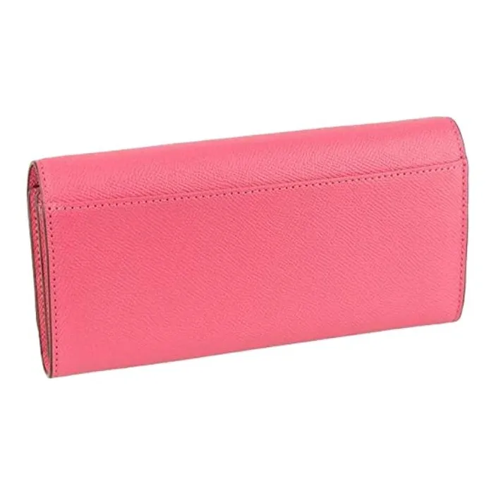 COACH Leather Card Holders Coin Purses Wallets Women's Pink-1