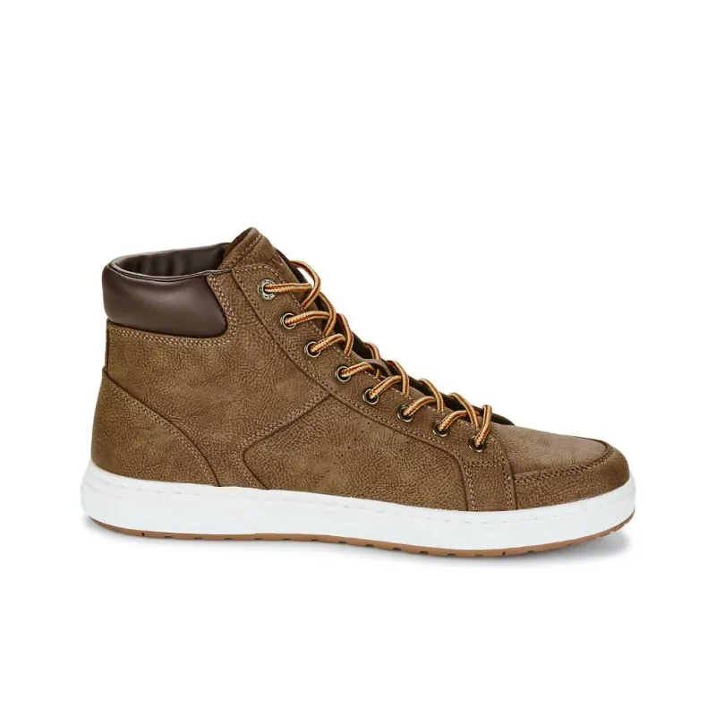 Levi’s Wear-Resistant High-Top Skateboard Shoes Men's Brown-1