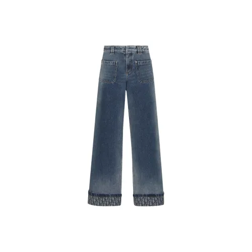 DIOR FW24 Flared Jeans Jeans Women's Blue