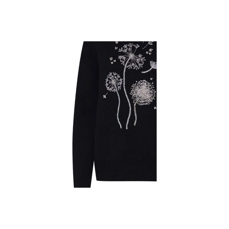 Oscar De La Renta Dandelion Crystal-embroidered Jumper-5