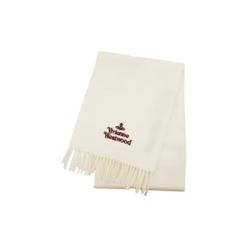 Vivienne Westwood Wool Knit Scarves Women's White