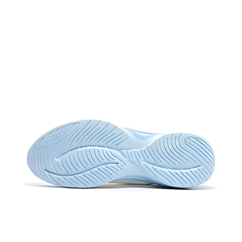 361° Cushioning Anti Slip And Wear Resistant Low Top Casual Running Shoes Men's White Blue-3