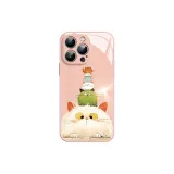 UN352 Stacked Cats[Sand Pink]Liquid Glass