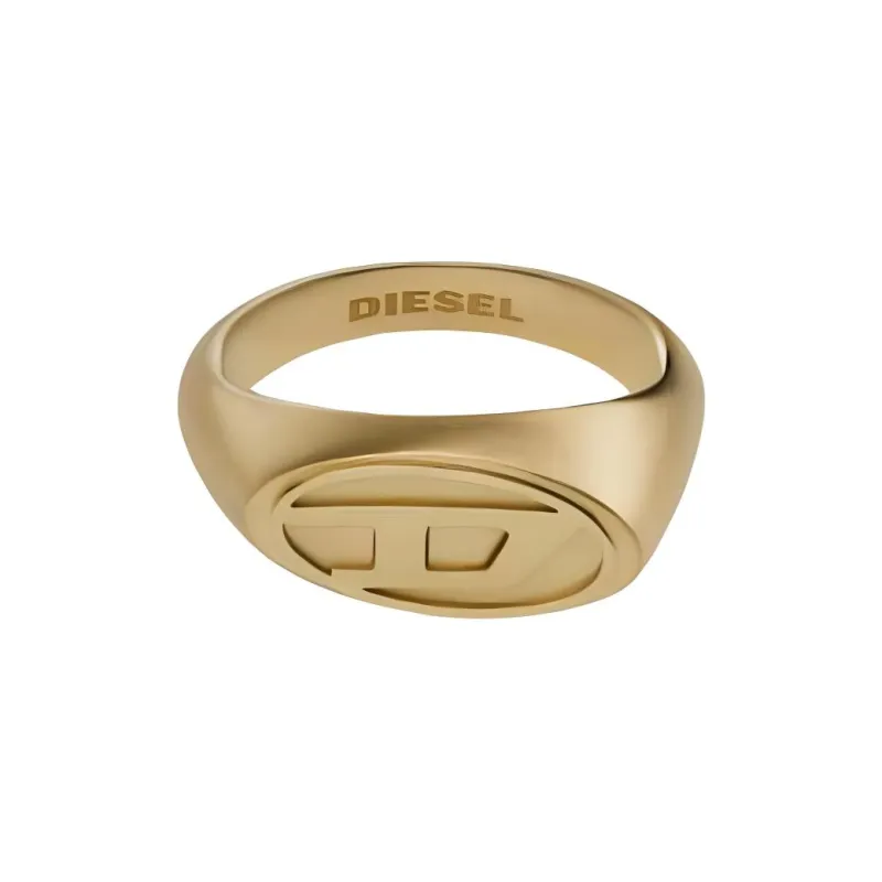 DIESEL Stainless Steel Rings Unisex Gold-1