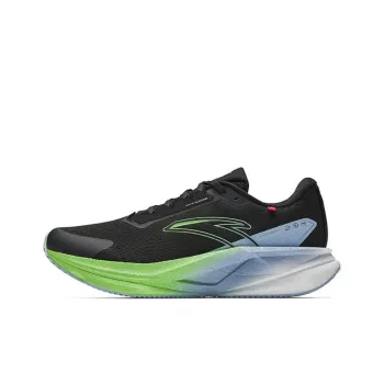 Anta Lightweight Cushioning Rebound Low Top Casual Running Shoes Men's Black Blue Green