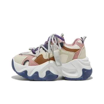 VICTORIA&VERA Chunky Sneakers Women's Low Top Purple/Pink