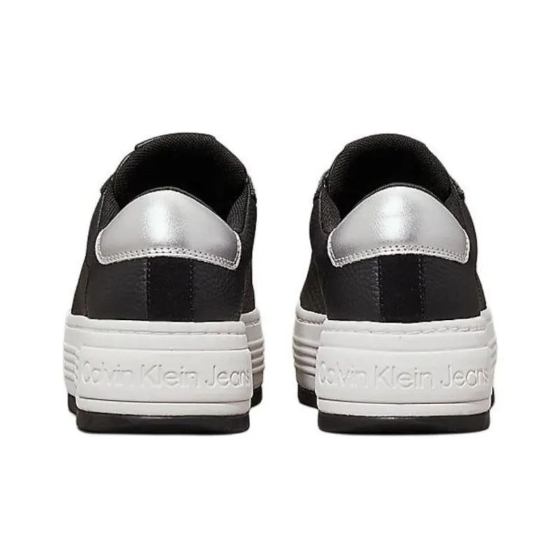 CKJ CALVIN KLEIN JEANS Low Top Skateboard Shoes 5cm Women's Black-3